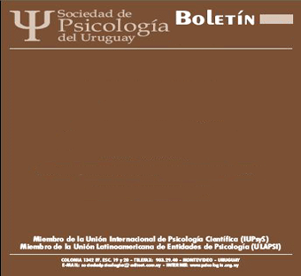 Boletín (Sociedad de Psicología del Uruguay. En línea)